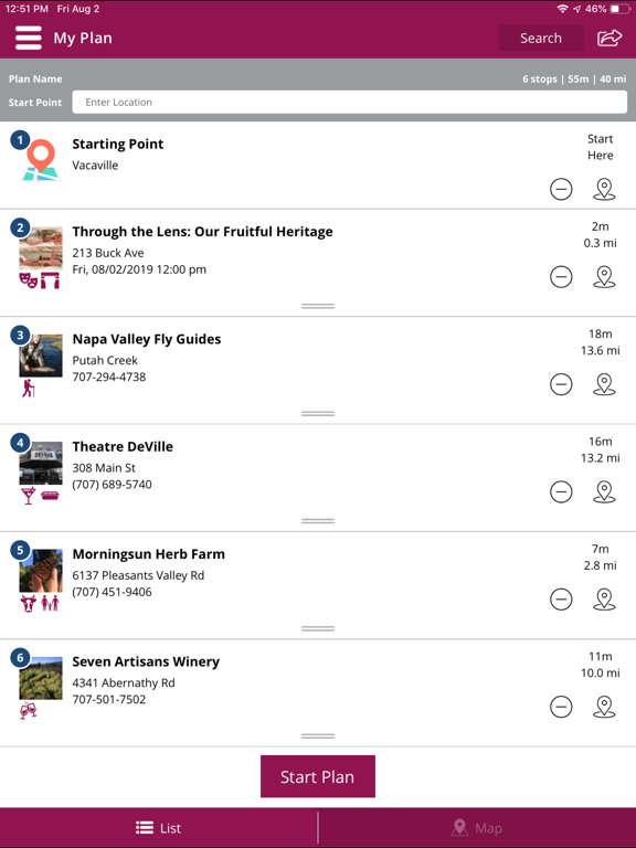Visit Vacaville CA iPad screenshot 7 - Travel app