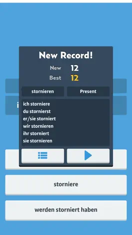 Game screenshot German Verbs Game apk