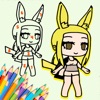 Icon Princess Gacha ARTS Coloring!