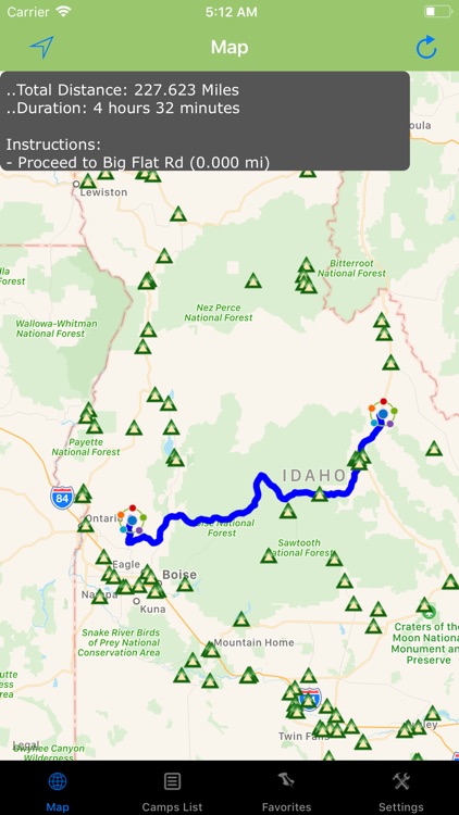 Idaho – Camping & RV spots