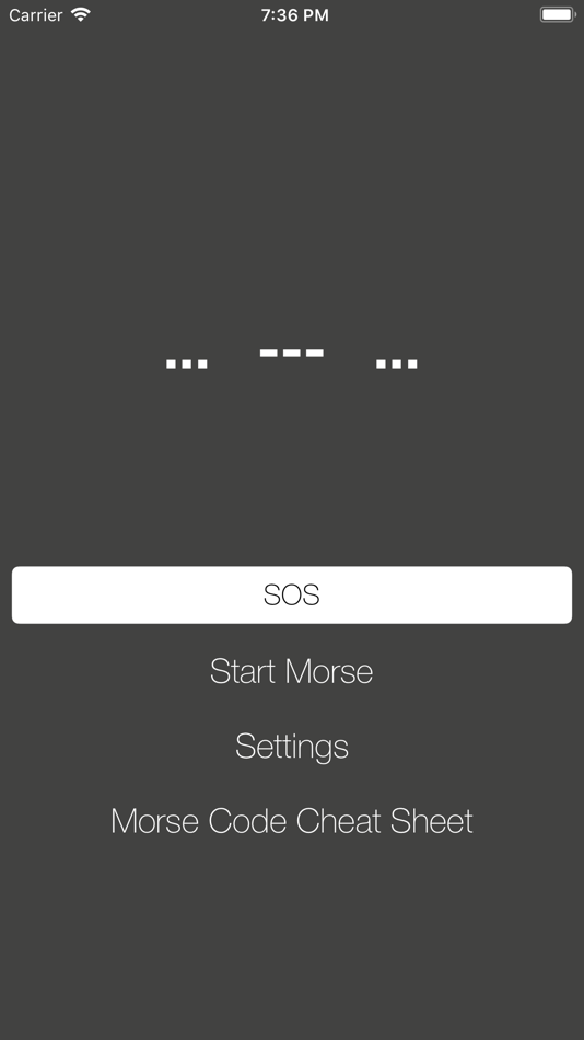 #1. Morse Code Torch (iOS) Podle: Pat Walsh