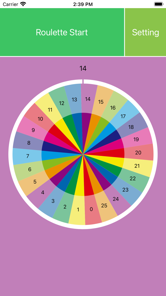 #1. Number Roulette (iOS) 由: akira ohmachi