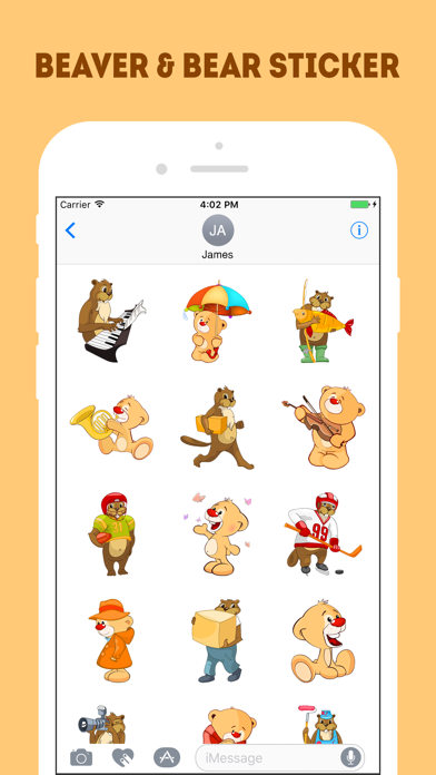 The Beaver and Bear Emojis screenshot 2