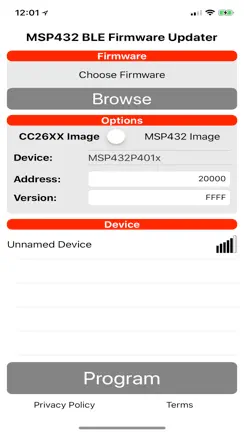 MSP432 BLE Firmware Updater iPhone image 1