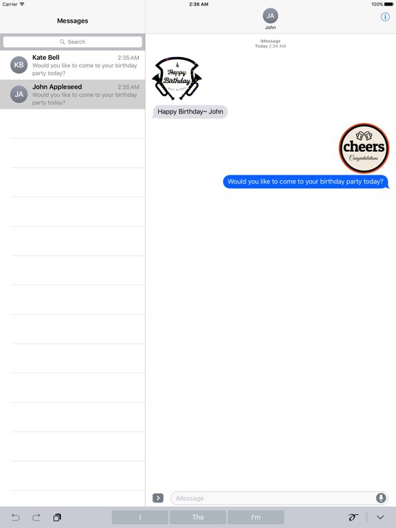 Screenshot #6 pour Animated Congrats Stickers