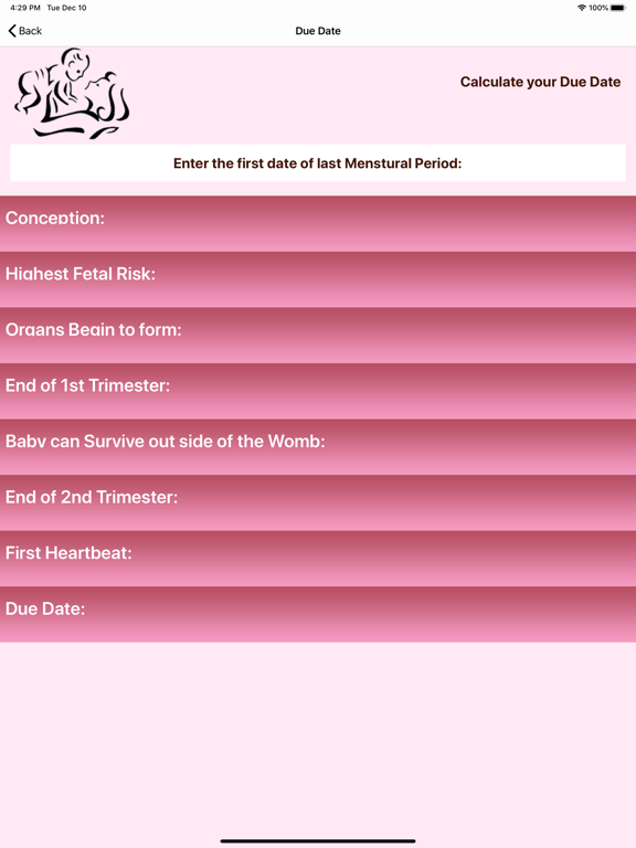 Screenshot #5 pour Pregnancy Due Date Guide