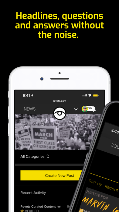 Reyets: Social Justice Network Screenshot