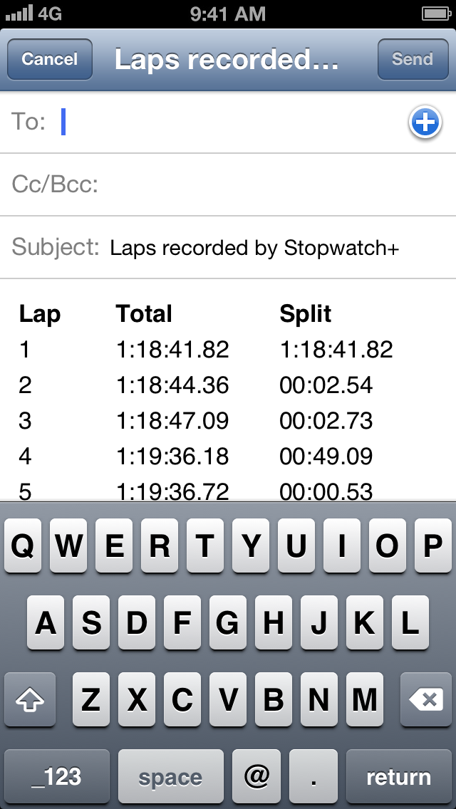 Screenshot #2 pour Chronomètre+ Stopwatch for You