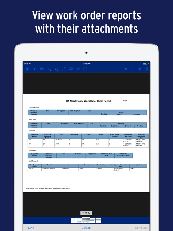 Mobile Work Orders iPad screenshot 2 - Business app