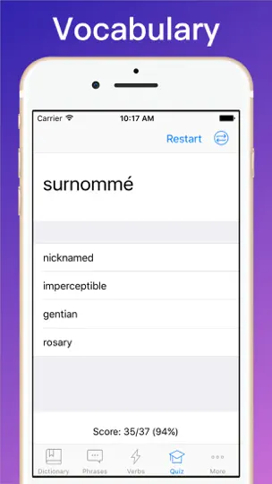 Capture d'écran de Dictionnaire Anglais + sur iPhone 5