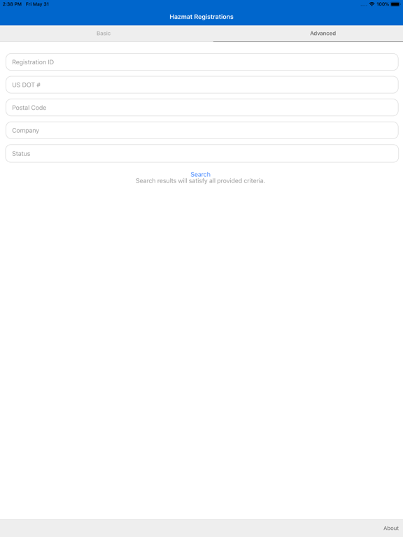 Screenshot #5 pour Hazmat Registration Search