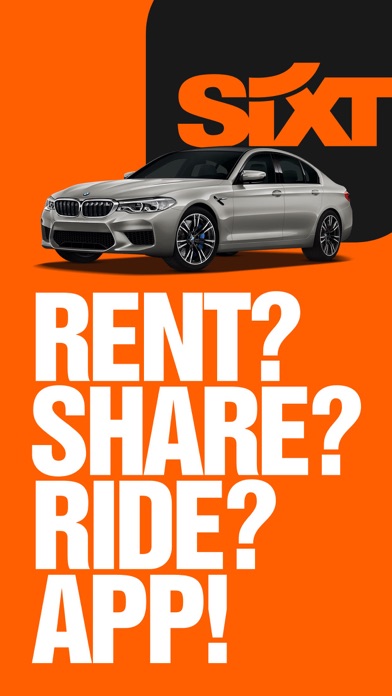 Screenshot #1 pour SIXT rent, share, ride & plus