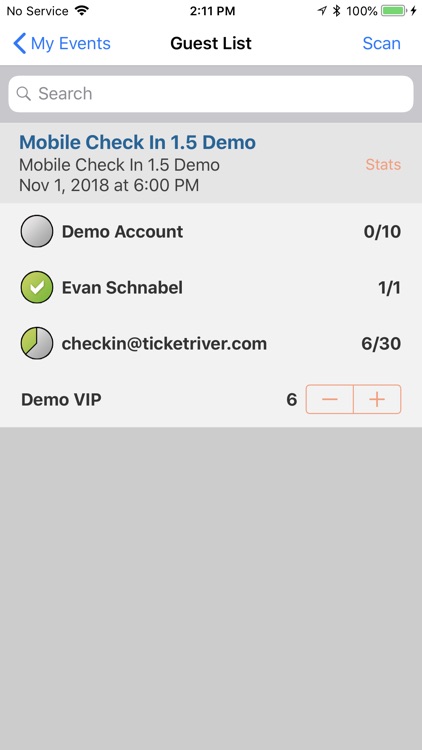 Eventgroove Check In