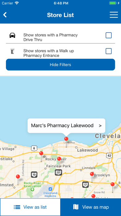 Marc’s Pharmacy Mobile App Screenshot