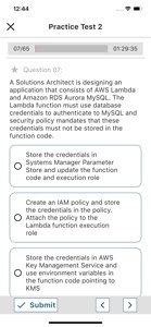 AWS SAA-C02 Certification Exam screenshot #3 for iPhone