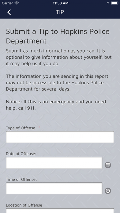 Hopkins Police Department screenshot 2