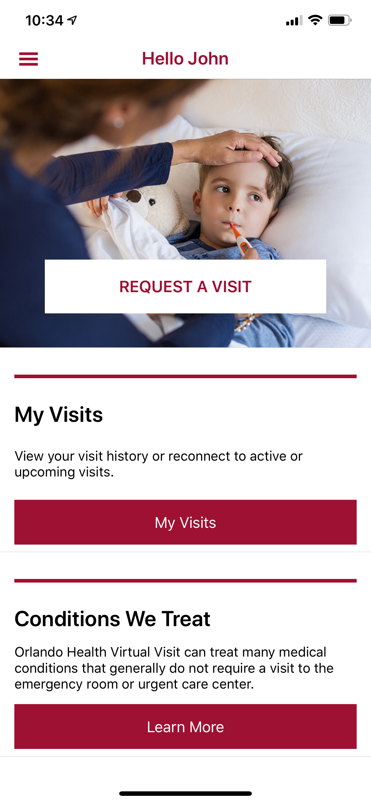 Orlando Health – Virtual Visit