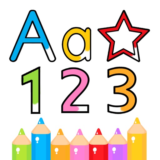 ABC 123 Learn to Write Letters Icon