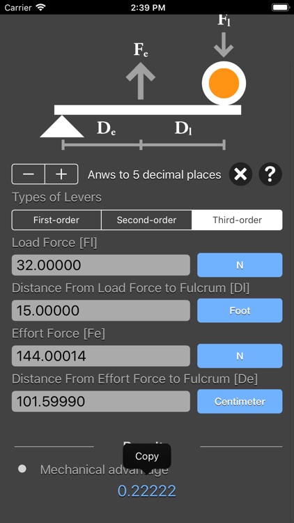 Levers Calculator screenshot-7