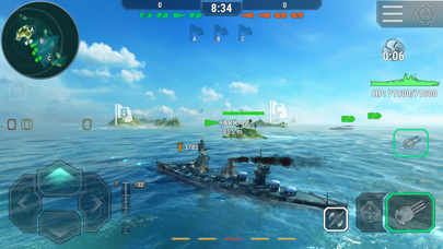 Screenshot #3 pour Warships Universe Naval Battle