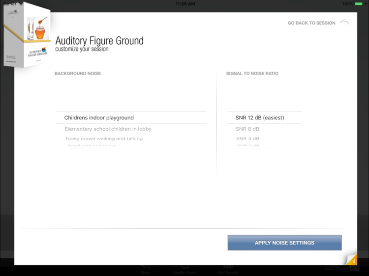 Auditory Figure Ground AFG