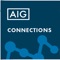 This app is for AIG Connections community members accessing the site via their smartphones, and requires a pre-existing username and password