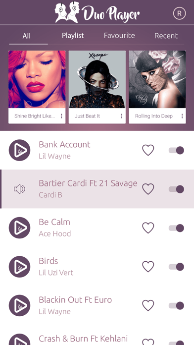 DuoPlayer a Dual Music Player Screenshot