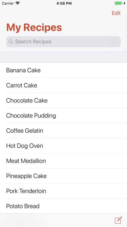 My Recipes - Cookbook