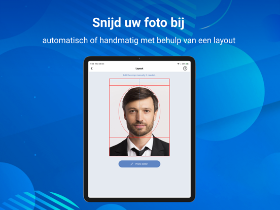 Pasfoto voor paspoort en visa iPad app afbeelding 5