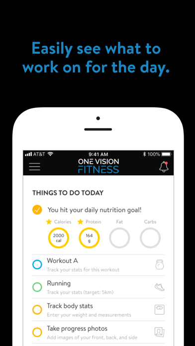 One Vision Fitness Screenshot