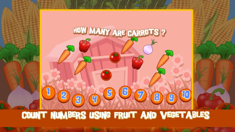 Learn Numbers and Farm Veggies