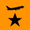 Low-cost tickets: Star flights icon