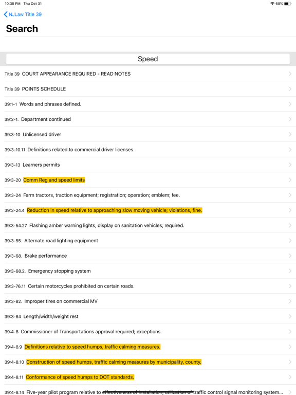 State Statute & Federal Law iPad screenshot 7 - Reference app