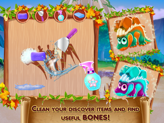 Archaeologist Dinosaur Digging iPad screenshot