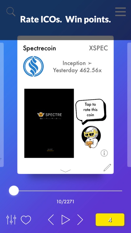 Coinswipe ICO Rating Platform screenshot-0