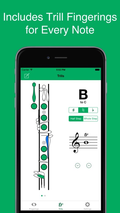 Register - Clarinet Fingerings Screenshot