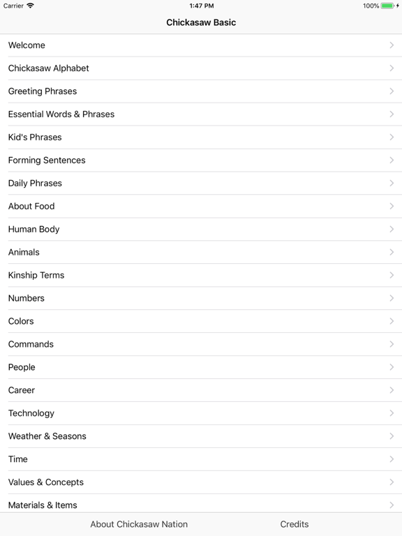 Screenshot #4 pour Chickasaw Language Basic