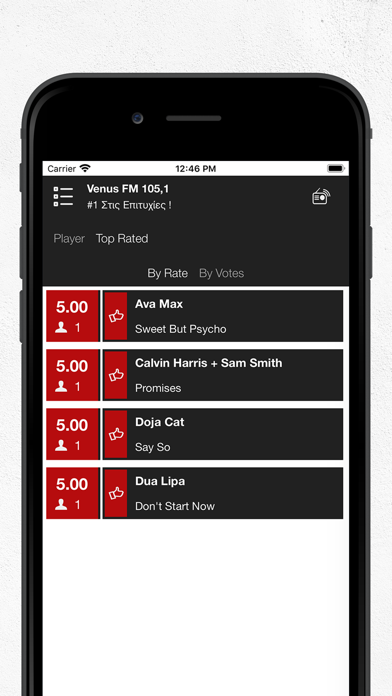 Venus FM 105.1 Screenshot