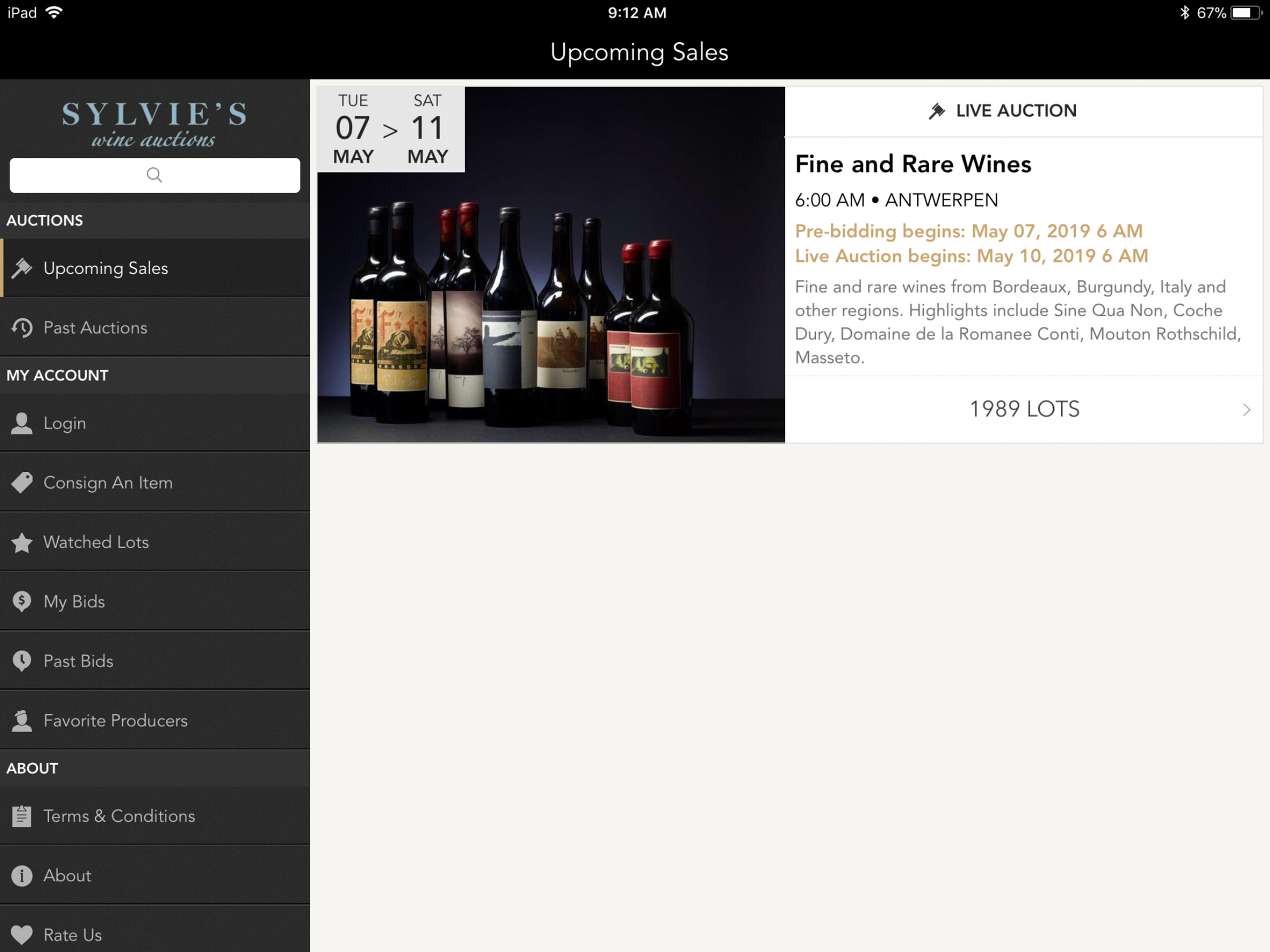 Sylvie's Wine Auctions