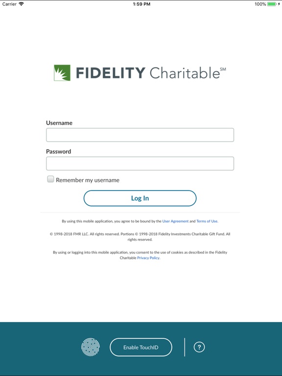 Screenshot 1 For Fidelity Charitable