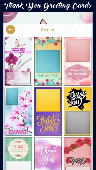 Thank You Greeting Cards Maker iPhone screenshot 4 - Photo & Video app
