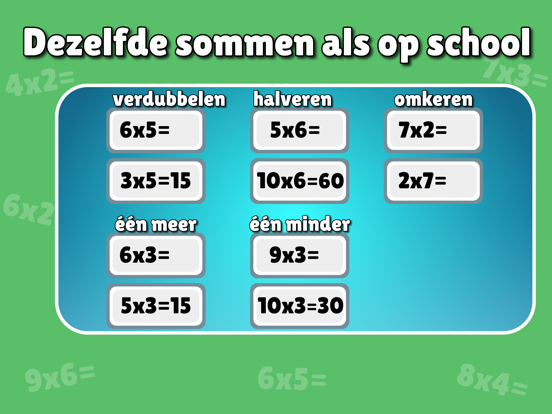 Tafels oefenen - leren rekenen iPad app afbeelding 4