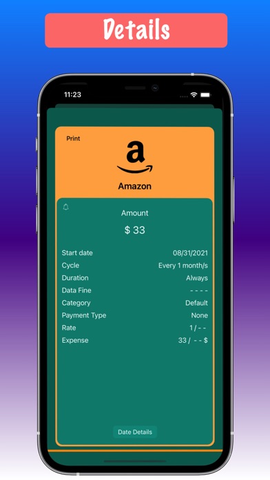 Register Expenses Screenshot