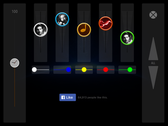 Rubo Gems iPad screenshot 2 - Music app