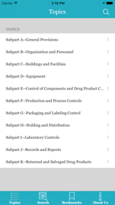 21 CFR Part 211 Guide screenshot