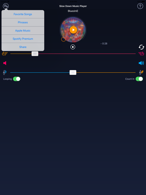 Screenshot #5 pour Slow Down Music Player