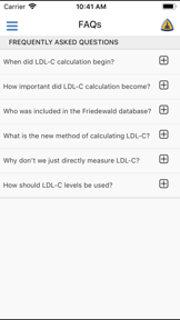 LDL Cholesterol Calculator screenshot