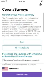 coronasurveys iphone screenshot 2