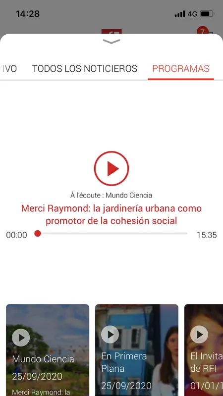 Radio Francia Internacional screenshot 2 of 2