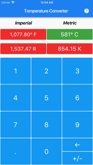 Quick Temperature Converter